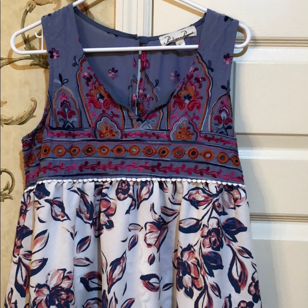 Mixed Pattern Blouse - Picture 2 of 5